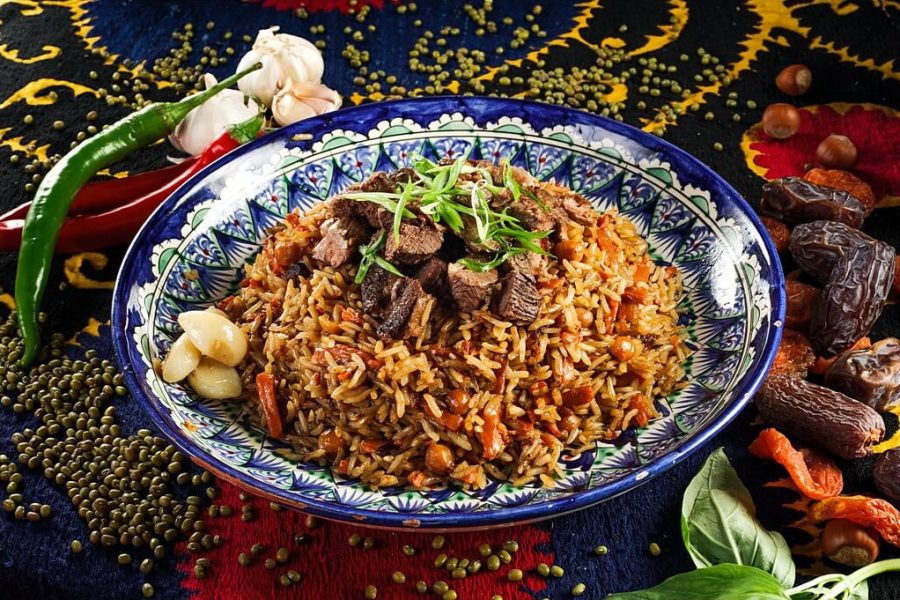 طرز تهیه نخود پلو با نخود آبگوشتی و گوشت خورشتی به سبک عربی