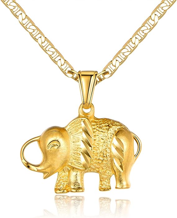  گردنبند دخترانه طلا طرح فیل