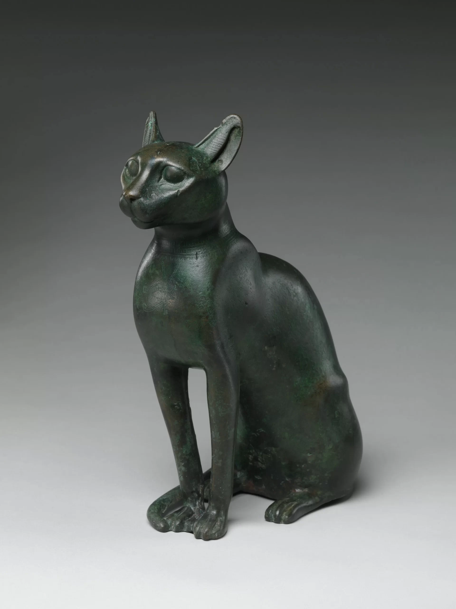 مجسمه گربه حاوی یک گربه مومیایی شده | دوره بطلمیوسی | موزه هنر متروپولیتن