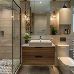 17ایده مدرن بازسازی حمام کوچک برای آپارتمان های شهری